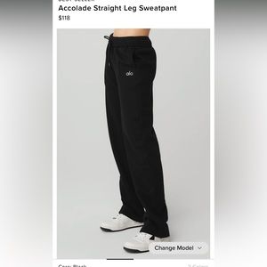ALO Yoga Accolade Straight Leg Sweatpants NWT
